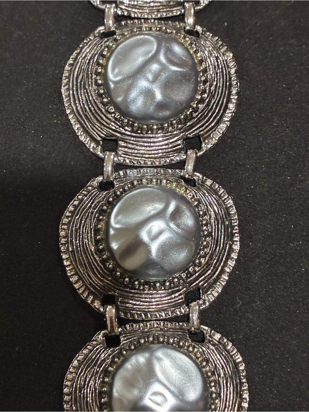 Vintage Mid Century Thermoset Panel Bracelet - Picture 3 of 6